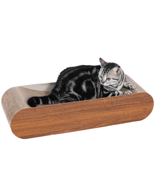 cat scratching couch Cardboard Lounge Bed Scratching Pad