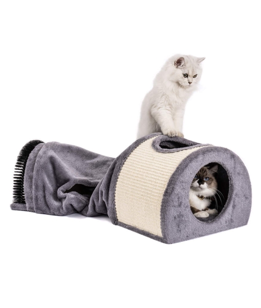Cat Tunnel Bed Cat House Sisal Scratching Bed Collapsible