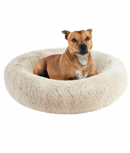 memory foam dog bed, Soft Faux Fur Oval Cat Couch indoor