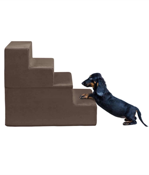 Pet step 4 Stairs Collapsible brown