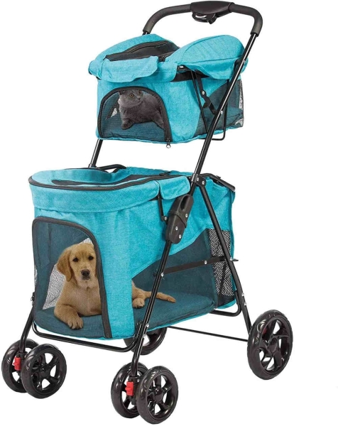 Pet stroller Travel Stroller for Pet Cat Kitten Puppy