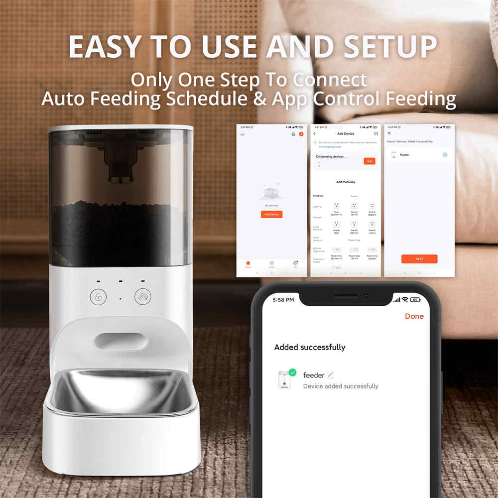 Automatic pet feeder with APP Control - Feeding - 1