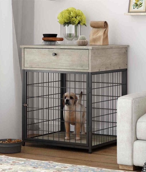dog crate small Furniture Side End Table Kennel for Dogs Indoor