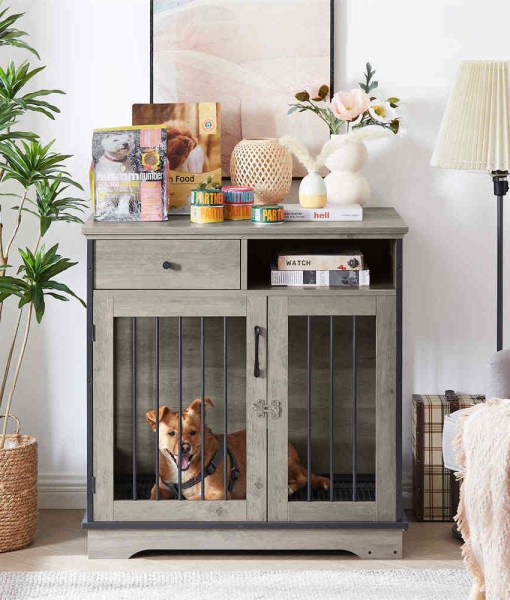 dog kennel furniture indoor with removable trays