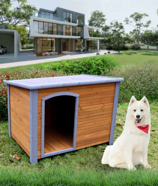 wooden dog house Outdoor & Indoor Heated Wooden Dog Kennel