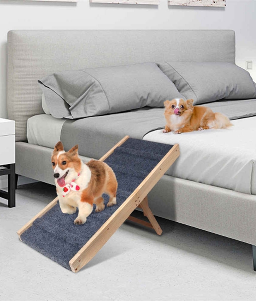 pet ramp for bedside Adjustable Folding Ramp
