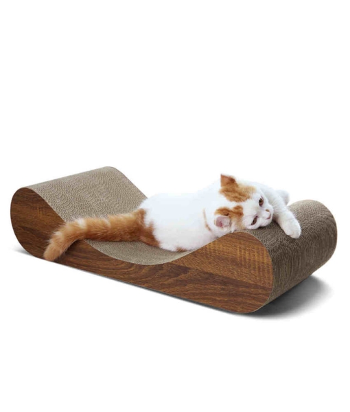 cardboard cat scratcher Lounge Bed wood