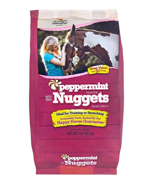 Manna Pro Bite-Size Peppermint Flavor Nuggets | Packed with Vitamins and Minerals | 1 Pound