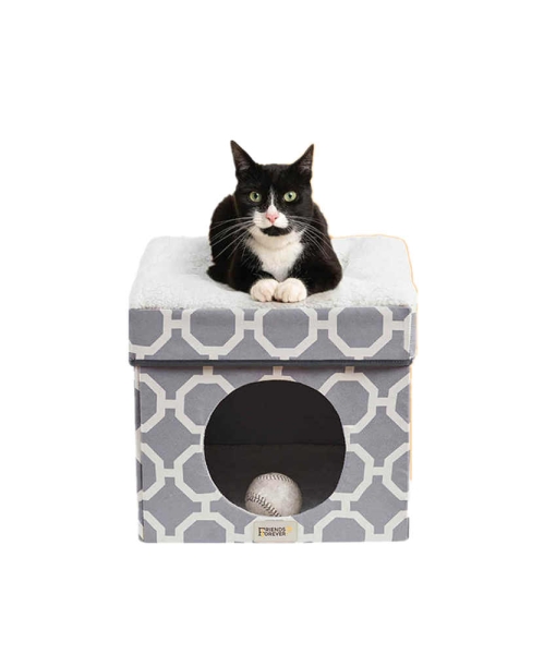 cardboard cat house Small Dog Cubes Indoor Folding Pet Ottoman