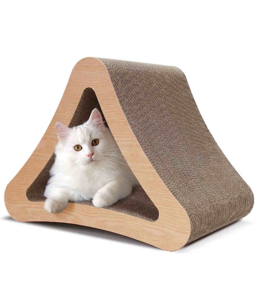 cat scratches 3-Sided Cat Scratching Post