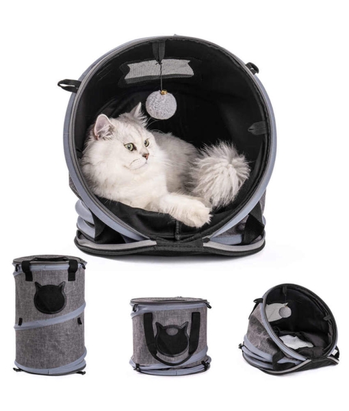 Cat carrier bag Foldable Pet bed Travel Carrier with Balls