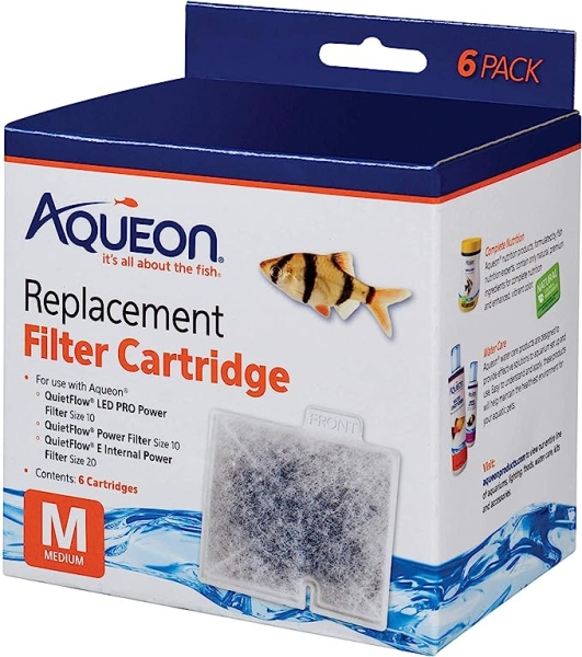 Aqueon Replacement Filter Cartridges Medium – 6 pack
