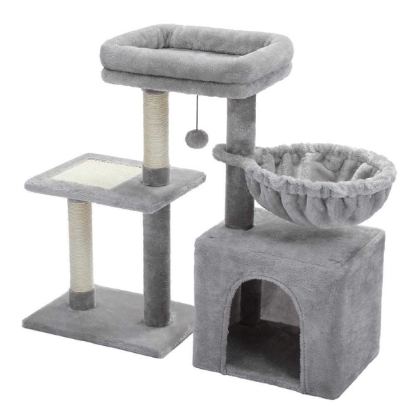 Cat Tree Condo 28.3″ Cat Tower with Large Basket