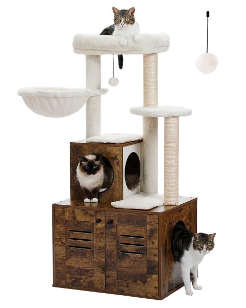 50in Cat Tower Condo Furniture Scratch Post