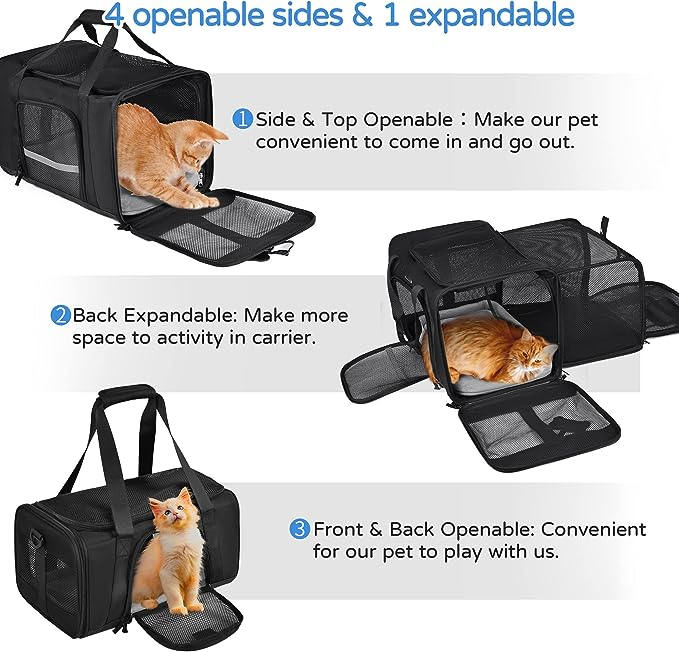 Airline approved pet carrier Washable Pet Mat and Pocket - Bag&Carriers - 3