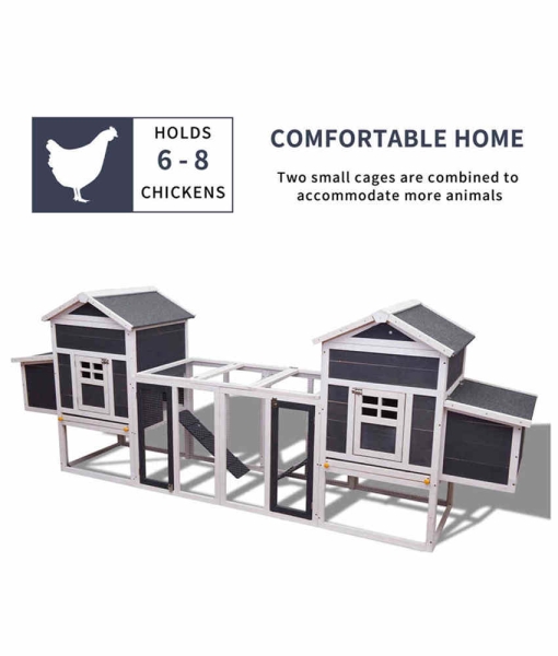 chicken coop rabbit hutch with Removable Ramp