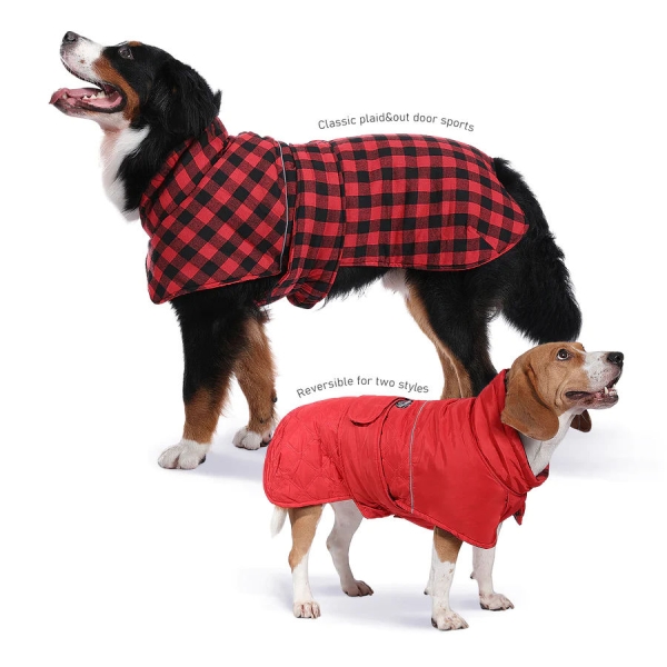 Dog jackets Reversible Waterproof Dog Jacket