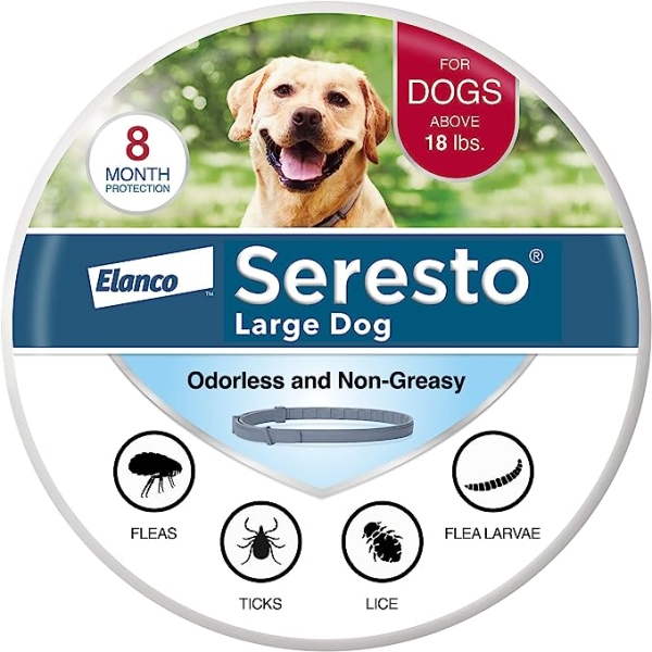 Seresto Large Dog Vet-Recommended Flea & Tick Treatment & Prevention Collar for Dogs