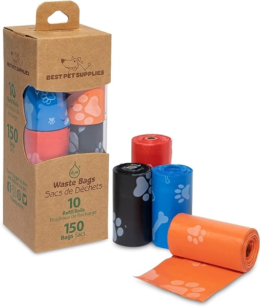 Best Pet Supplies Dog Poop Bags for Waste Refuse Cleanup, Doggy Roll Replacements