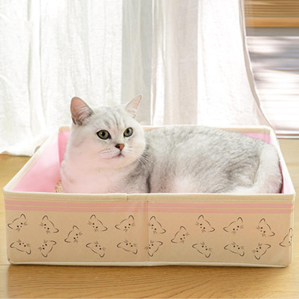 Folding portable cat toilet