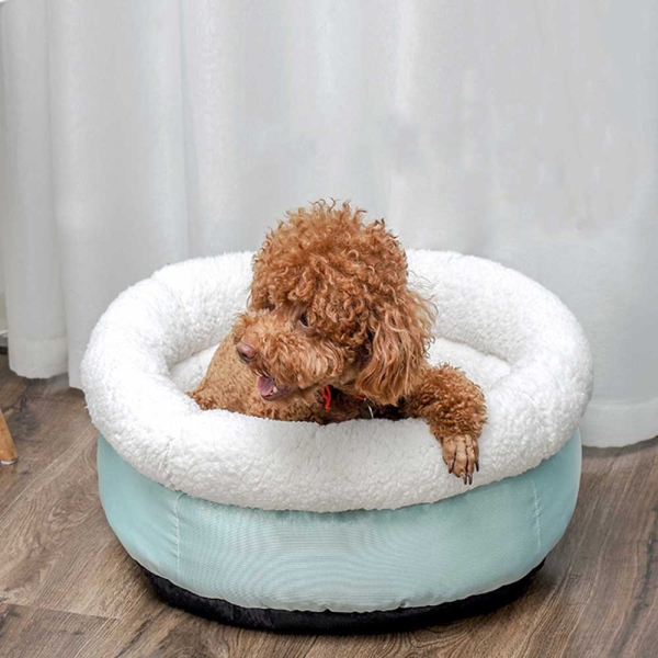 Non-slip Moisture-Proof Round Soft Dog Bed For Idoor