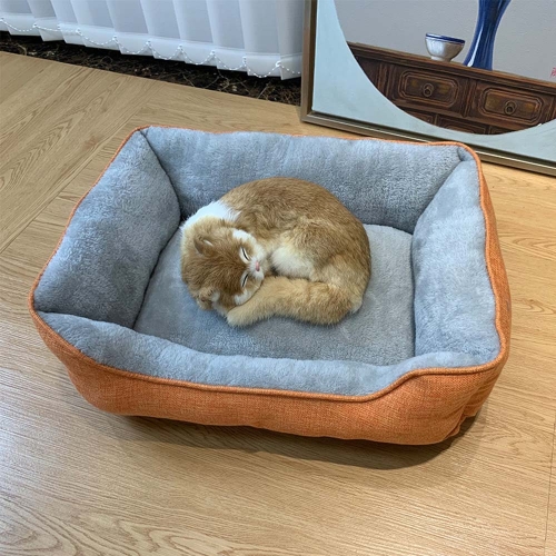 Plush Rectangular Movable Pet Bed