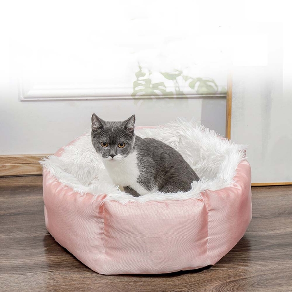 Plush Satin Removable Washable Dog Bed For Small And Medium Dog
