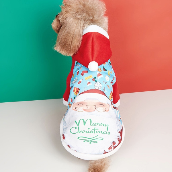 With polyester material dog christmas outfits