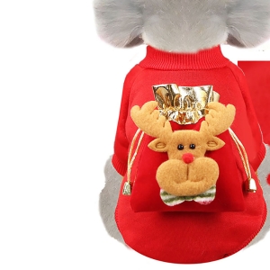 dog santa outfit