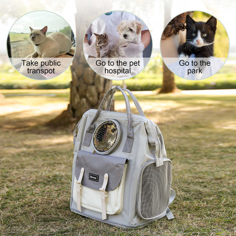 Portable Pet Carrier Large Capacity with Breathable Mesh - Bag&Carriers - 2
