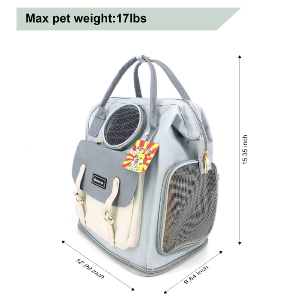 Portable Pet Carrier Large Capacity with Breathable Mesh