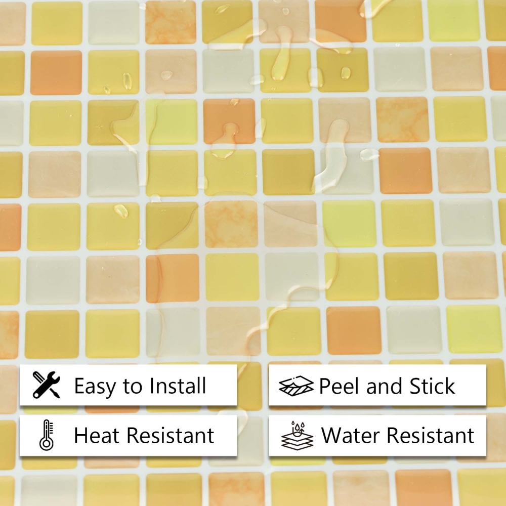 ilemong tiles self adhesive -Cat Scratch Shield ，Non-Toxic & Eco-Friendly 10×10in - backsplash tile - 2