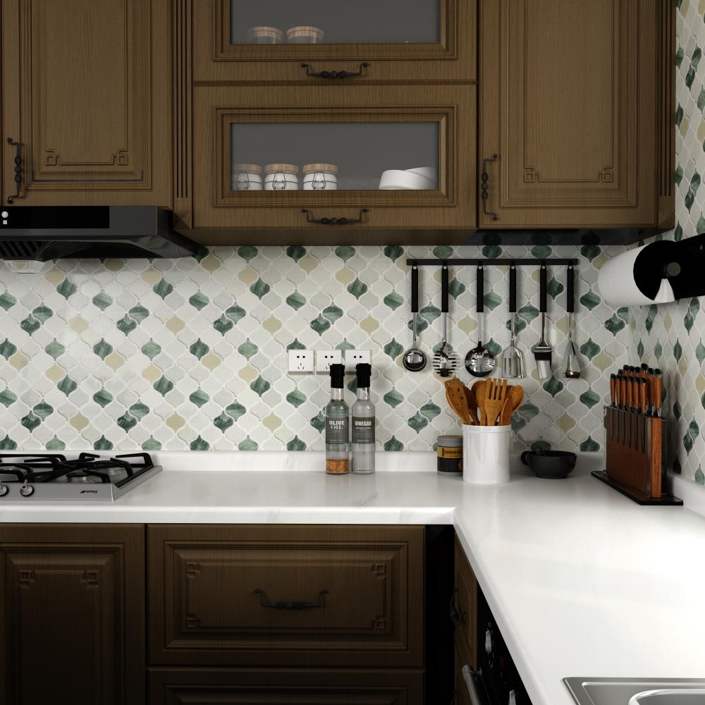 ilemong Self Adhesive Wall Tiles Kitchen，Non-Toxic & Strong Adhesive Backing - backsplash tile - 5