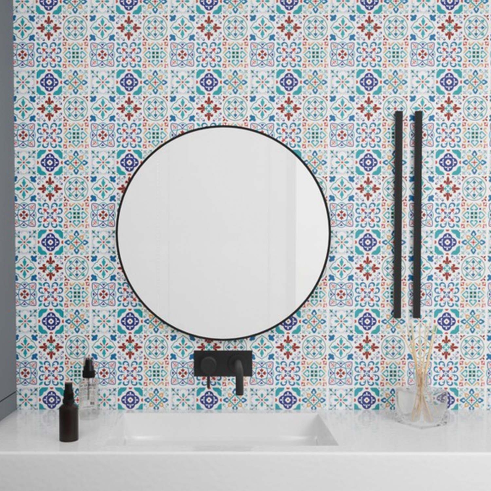 ilemong Moroccan Style Decorative Peel and Stick Backsplash, 10-Pack - backsplash tile - 5