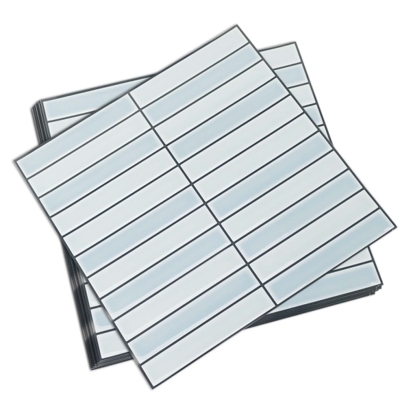 ilemong Light Blue self-adhesive PVC backboard, heat-resistant and easy to clean ,suitable for stoves and sinks