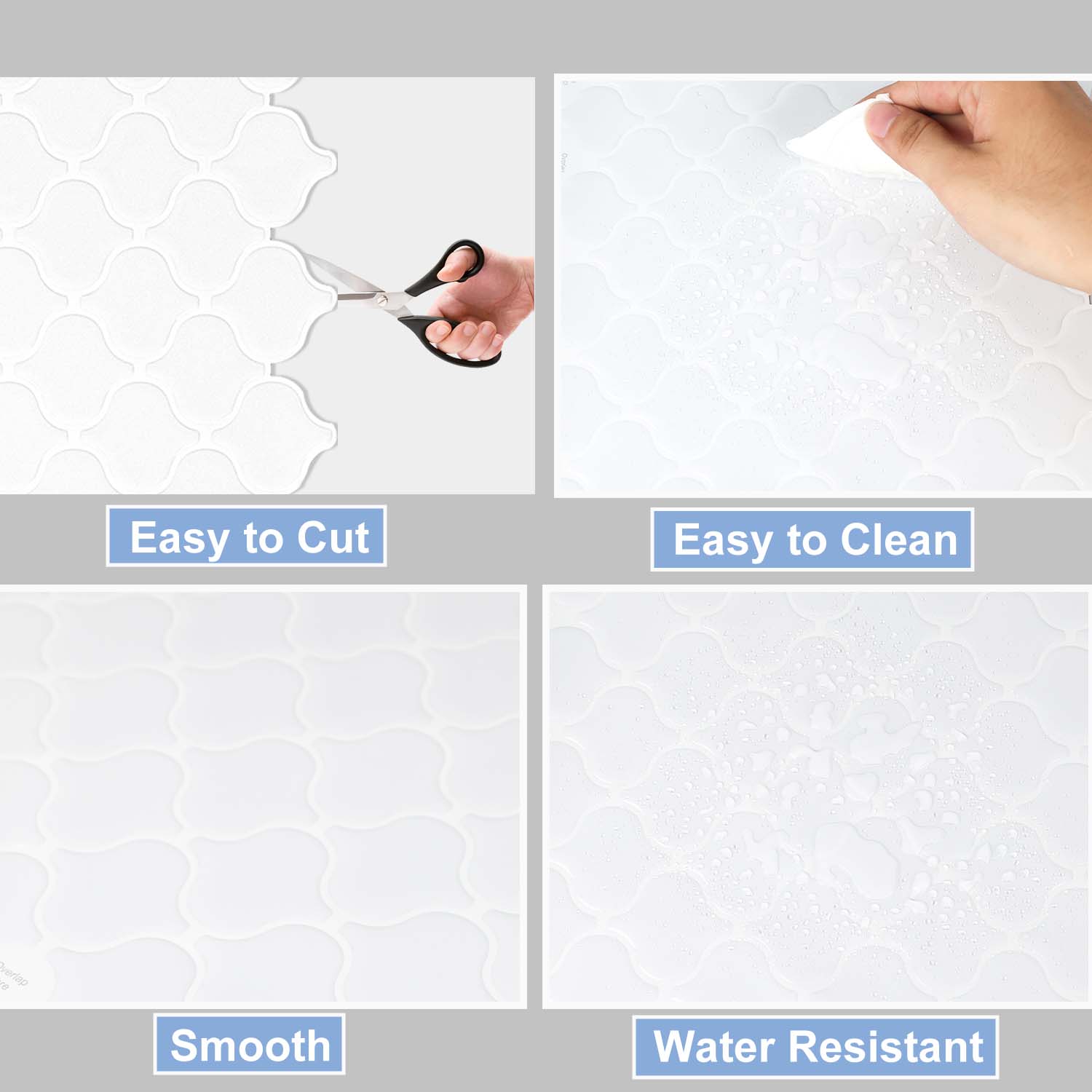 ilemong Thickened and adhesive kitchen splash-proof wall panels - anti-corrosion and anti-mold - backsplash tile - 2