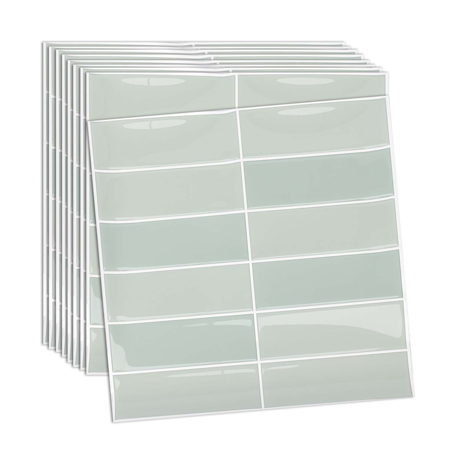 ilemong 10*10in Customizable DIY wall panels self adhesive kitchen tiles - Non-toxic and Eco-friendly - backsplash tile - 1