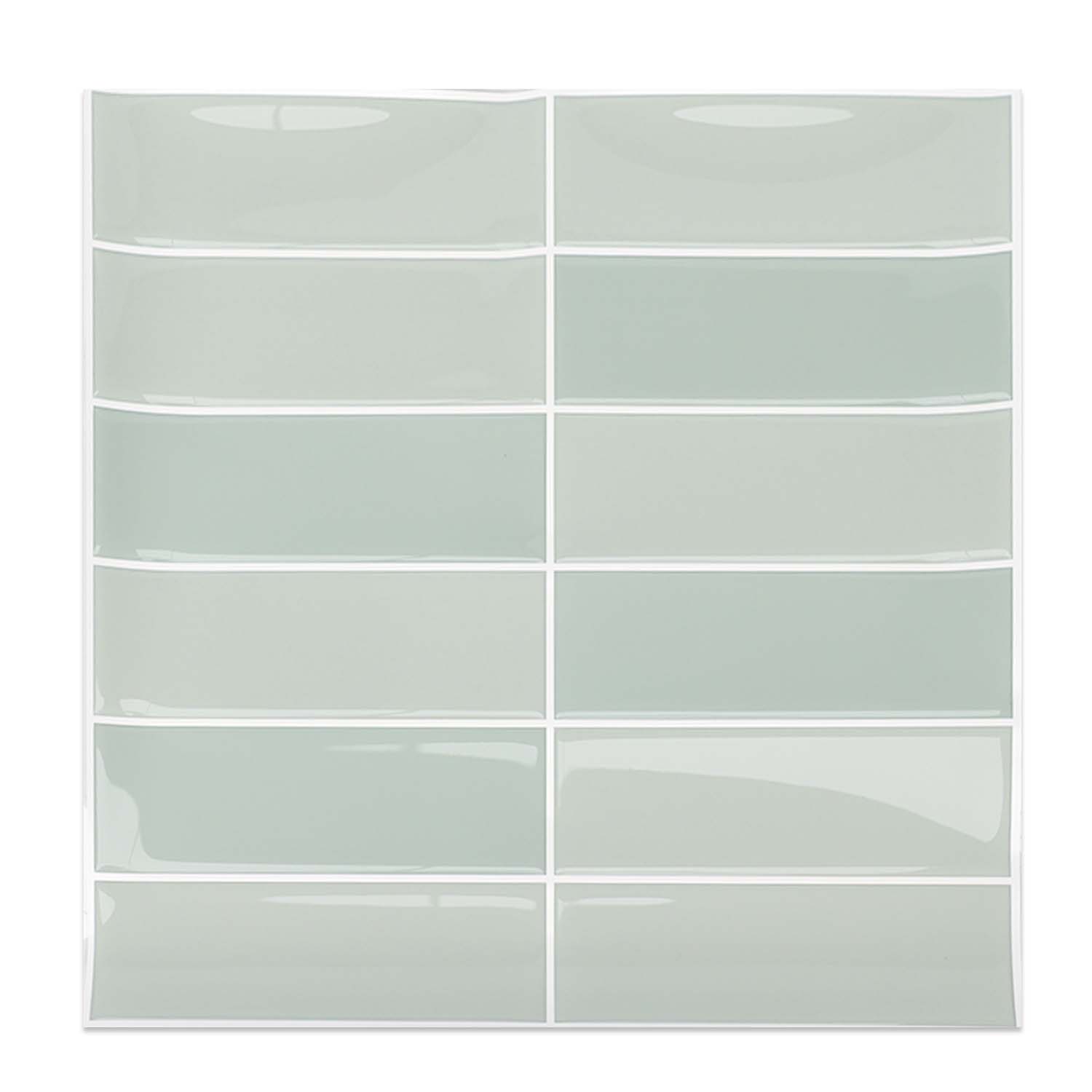 ilemong 10*10in Customizable DIY wall panels self adhesive kitchen tiles - Non-toxic and Eco-friendly - backsplash tile - 2
