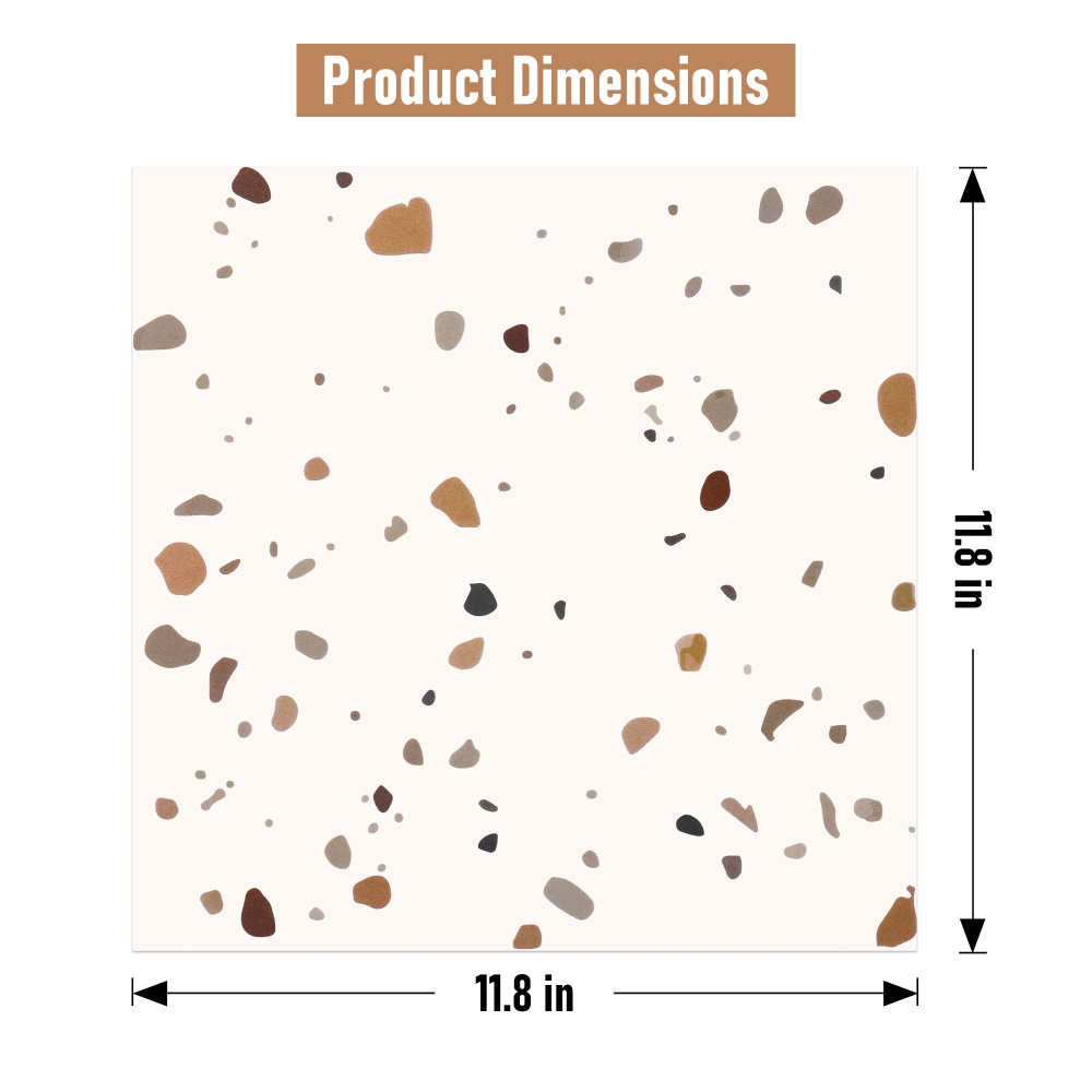 ilemong 11.8 in. x 11.8 in. Self-Adhesive Back Splashes Peel and Stick, Floor, Pink (10-Pack) - backsplash tile - 2