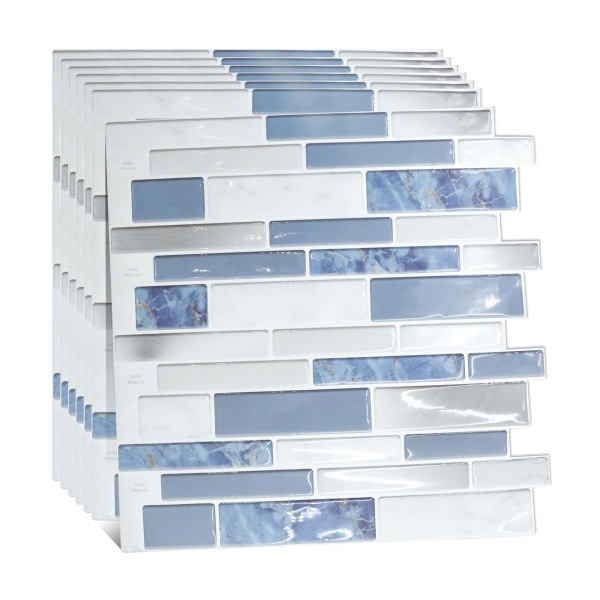 ilemong Self Adhesive Wall Tiles Kitchen，Non-Toxic & Eco-Friendly (30-Pack, 30 sq. ft./Case)