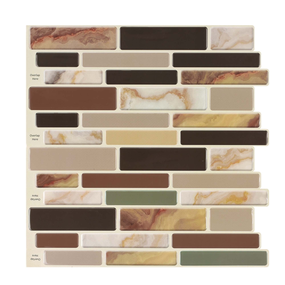 ilemong peel and stick wall tiles bathroom，10-Pack Kitchen Counter Barrier - backsplash tile - 1