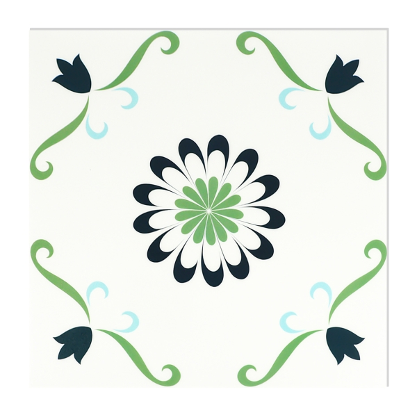 ilemong 12*12in Smooth patterned tile wall stickers – heat-resistant,(10-Pack, 10 sq. ft. )