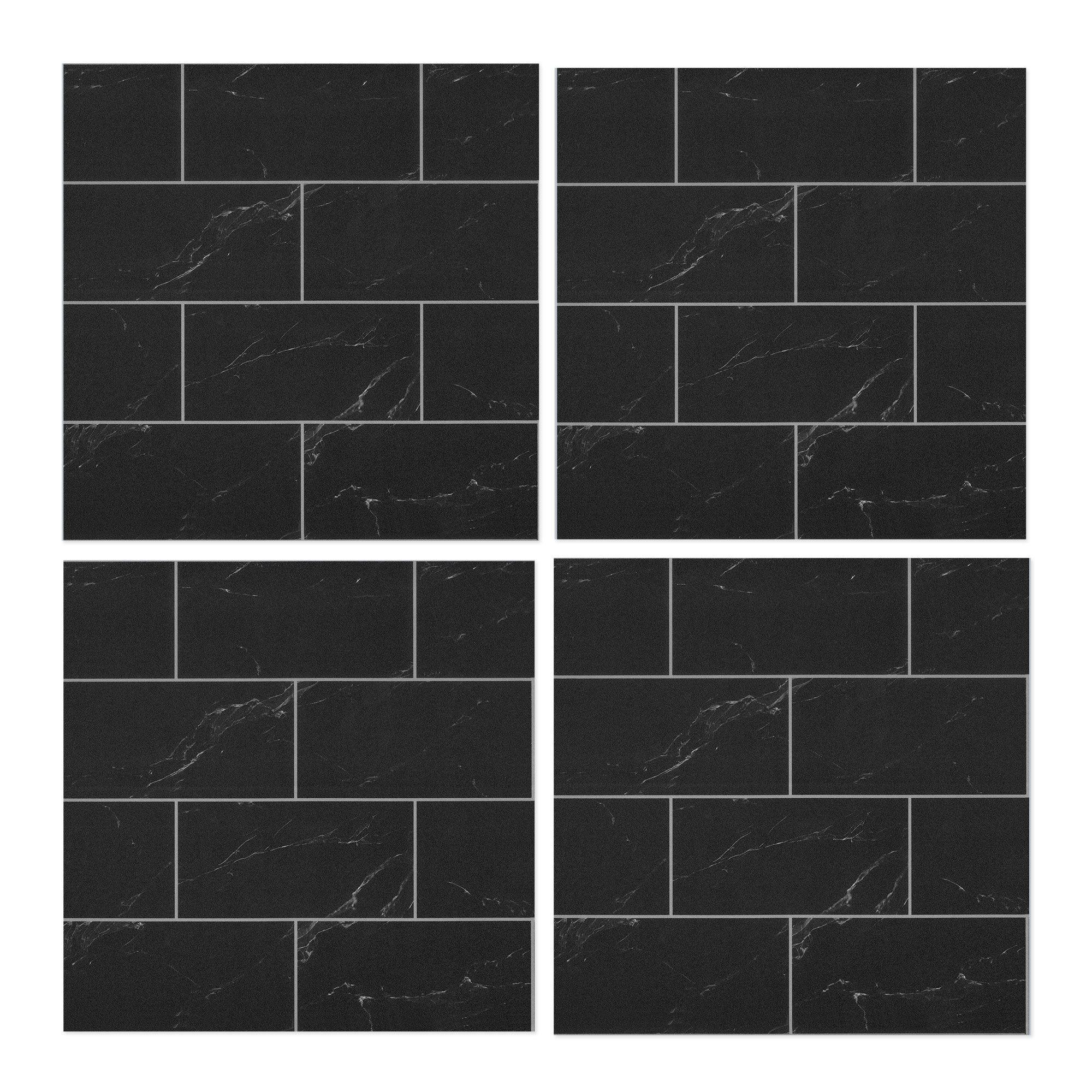 ilemong 12 in. x 12 in. Vinyl peel and stick splash back ,Mold and moisture prevention bathroom splashback - backsplash tile - 1