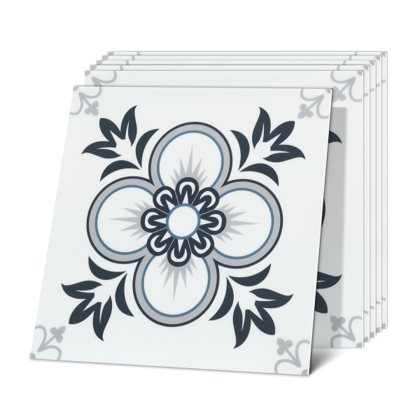 ilemong 12 in. x 12 in. Vinyl backsplash for kitchen ,Self Adhesive stick and peel backsplash for Home Decor
