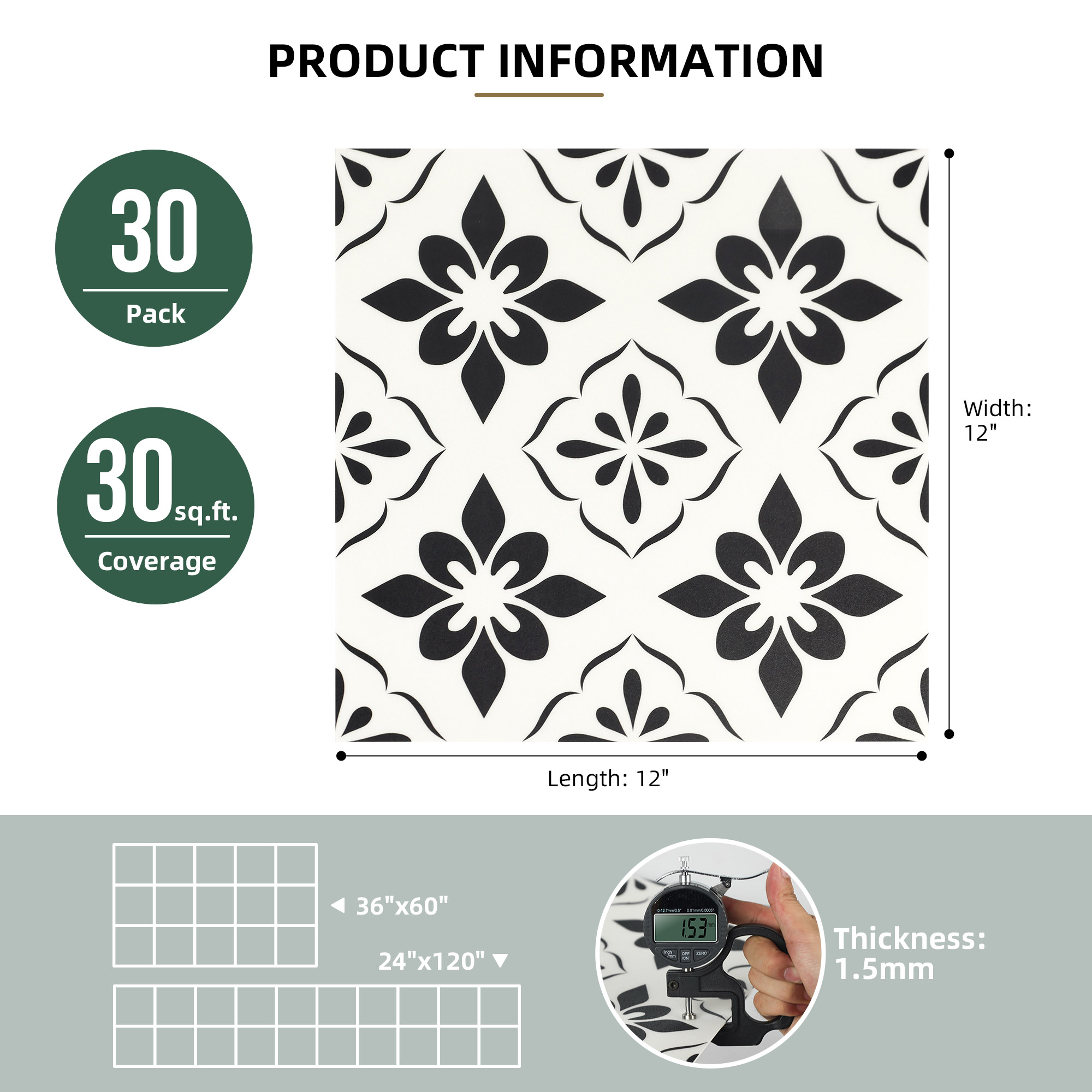 ilemong Waterproof and moisture-proof kitchen decorative tile wall panels Peel and stick,(30-Pack, 30 sq. ft. ) - backsplash tile - 2