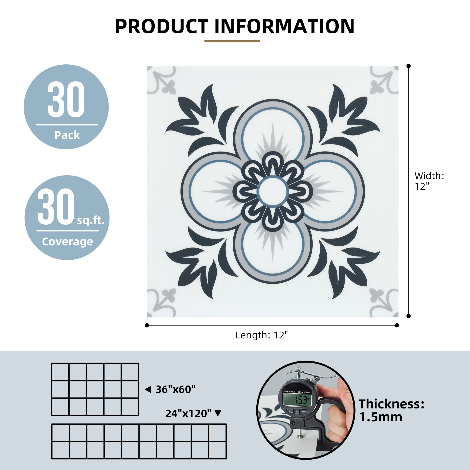ilemong 12 in. x 12 in. Vinyl Wallflower brick wallboard for porch backgrounds ,Self Adhesive stick and peel - backsplash tile - 2