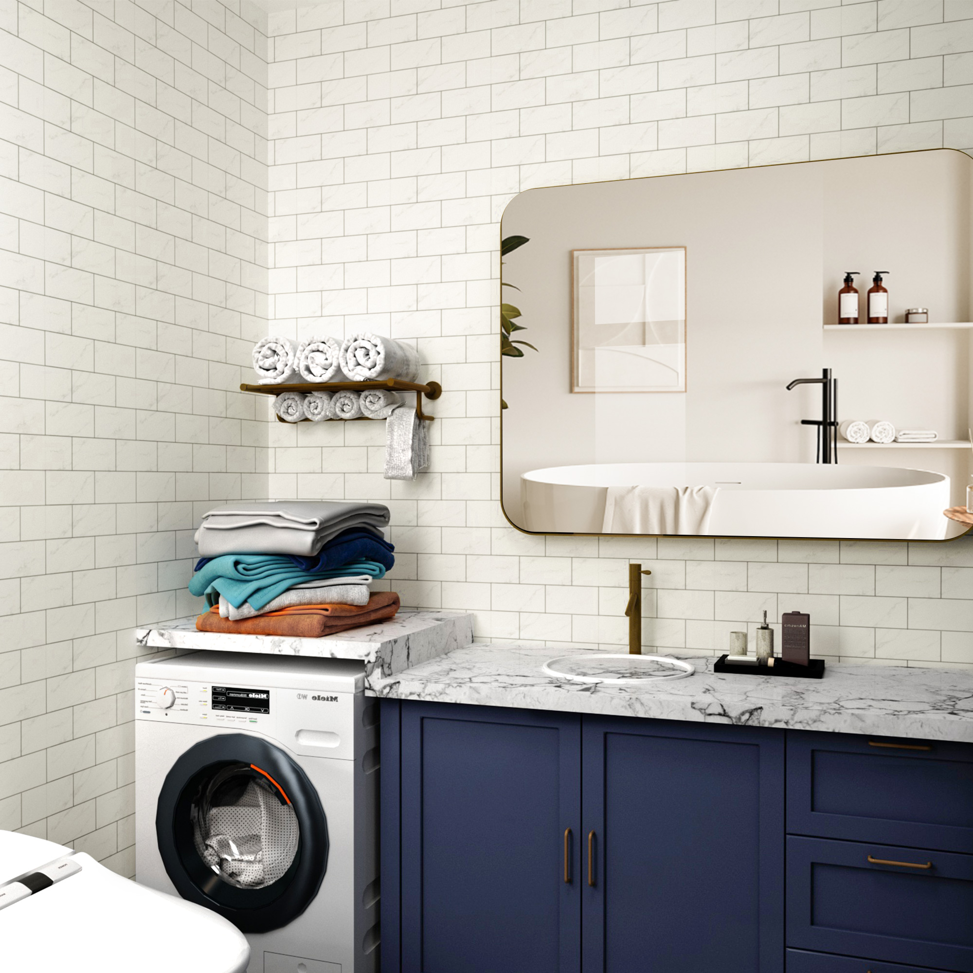 ilemong 12 in. x 12 in. Vinyl peel and stick tiles kitche, Self Adhesive Waterproof and oil-resistant - backsplash tile - 3