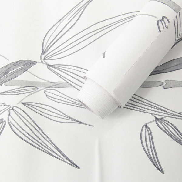 ilemong Bamboo art deco wallpaper Roll Vinyl Decorative Contact Paper 17.32 in. x 16. 40 ft. for Bedroom Cabinet